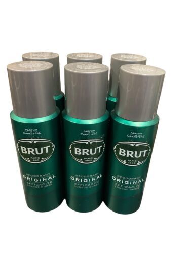 Primary image for Brut Original Deodorant Spray For Men 200ml 6.76 oz each (Pack of 6)