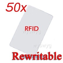 50x Writable Rewrite 125KHz RFID EM ID Thin Card For Writer Copier duplicator - £47.06 GBP