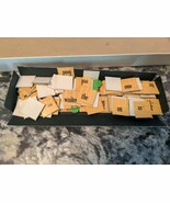 Scrabble Sentence Game For Juniors Word Tiles Replacement Pieces 1990 - $259.46 MXN