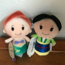 Lot of Small Plush Itty Bitty Hallmark Snow White &amp; Ariel Prince Stuffed Charact - £9.02 GBP