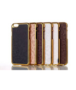 iPhone 6 Plus 5.5 Hard Case Back Cover Bling Honey Comb Gold Chrome Skin - £5.52 GBP