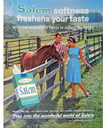 Salem Cigarettes, Vintage Ad. man,woman and horse - £13.37 GBP