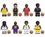 8Pcs Basketball Super Star Minifigures Kobe Jordan Durant Curry Mini Blo... - $19.99