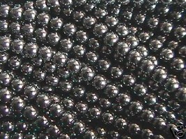 4mm Hematite Round Beads (100 +/- beads per strand) - £1.12 GBP