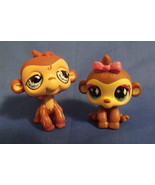 Toys Hasbro Littlest Pet Shop 485 Brown Monkey Blue Eyes 600 Monkey Pink... - £9.51 GBP