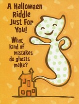 Greeting Card Halloween &quot;A Halloween riddle just for you&quot; - £1.19 GBP