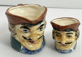 VINTAGE Toby Jugs Mug Pitcher Mini Colonial Man Pirate Face Occupied Japan 2.25 - £9.64 GBP
