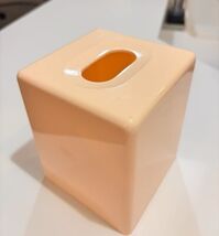JCPenny Bathroom Peach Blush Pink Kleenex Tissue Box Vintage Retro 80's - $18.99
