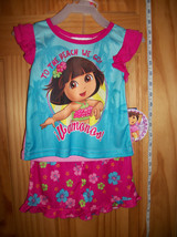 Dora The Explorer Baby Clothes 18M Infant Girl Sleepwear PJ Pajama Shorts Set - £11.17 GBP