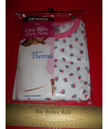 Joe Boxer Women Clothes Small Thermal Underwear Top Pink Rose Crew Neck ... - $16.93 CAD