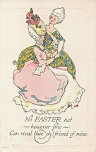 COLONIAL DAMES~NO EASTER HAT.RIVAL FRIEND OF MINE~1917 EMBOSSED EASTER P... - $4.20