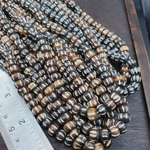 Lot 2 Old Tibetan Carving Yak Bone Necklace Tribal Decorated Beads Stran... - £34.97 GBP
