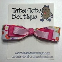 Hair Bow - 3-1/2&quot; M2M Gymboree Glamour Safari - $3.99