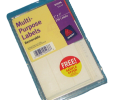 AVERY Multi-purpose Labels 05436 1 x 3" white removable 250 labels (offi... - $5.50