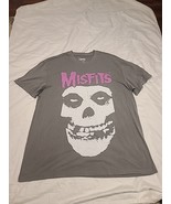 Misfits Gray Punk Rock Tee EXTRA Large Pink Metal XL - $27.35 CAD