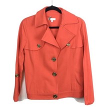 Randy Bleu Orange Suit Jacket Top Blazer Women&#39;s Size 8 - £20.04 GBP