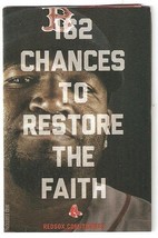 2013 Boston Red Sox Pocket Schedule David Ortiz 162 Chances To Restore The Faith - £0.98 GBP