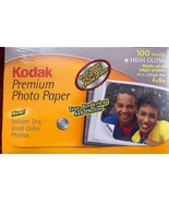 Kodak Ultra Premium Photo Paper High Gloss 100 Sheets 4X6&quot; Instant Dry - $13.47 CAD