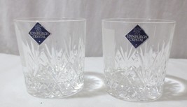 2 Rare Edinburgh Crystal Rocks Old Fashioned Glasses etched &quot;The Prince&#39;... - £78.63 GBP