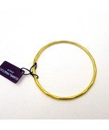 Adami and Martucci Matte Finish Small Curved Bangle, Yellow-Gold - $168.87 CAD