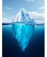 Iceberg with Large Underwater Portion and Small Visible Tip Poster Print - €23,15 EUR