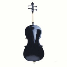 High Quality Cello 4/4 Full Size Black Basswood +Bag+Bow+Rosin+Bridge - £230.59 GBP