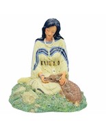 Hamilton collection figurine native american sculpture Princess Wild Flo... - $64.35