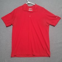 Nike Golf Polo Shirt Mens XL Dri Fit Dark Red Short Sleeve Tour performance - £19.01 GBP