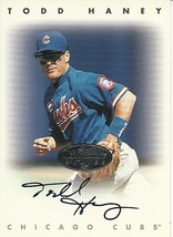1996 Leaf Signature Autographs Silver Todd Haney Cubs  - £1.59 GBP