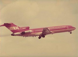 Braniff B-727 N499BN In Flight Color Photo 10 1/2&quot; x 13 1/4&quot;  - £52.58 GBP