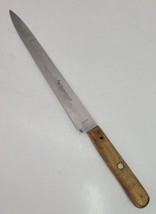VTG JA Henckels Twinworks Carving Kitchen Knife Wood Handle Germany 219 8.5&quot; - £15.45 GBP