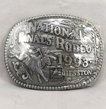Vintage Belt Buckle NEW 1993 Hesston NFR National Finals Rodeo Western Cowboy - £36.19 GBP