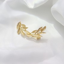 Bohe Leaf Tropical Plant Gold Earrings for Girls No Piercing Left Ear Cuffs Prec - £8.07 GBP