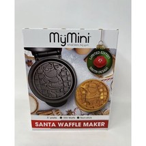 My Mini Santa Waffle Maker Red Nonstick Compact Holiday 5&quot; Limited Edition - $10.37