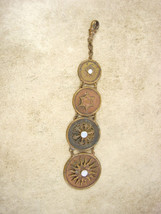 Vintage Victorian  Sun genuine OPAL FOb Chain Graduated watch FOB steampunk - £51.51 GBP