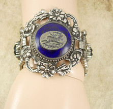 Vintage Czech GLass HUGE victorian bracelet Gothic mythical cabs - £219.31 GBP