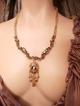 Miniature child Prince portrait  necklace renaissance medieval gothic chandelier - £179.85 GBP