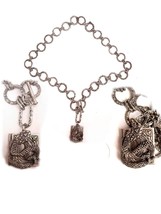 Gothic SNake Locket necklace Fabulous links vintage locket - £165.25 GBP