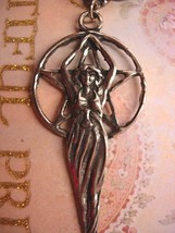 Magical Wicca Nouveau Goddess Hanging Brooch - $125.00