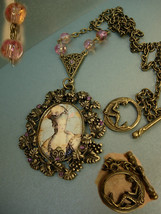 She&#39;s the Queen Marie Antoinette necklace baroque with mermaid goddess  clasp - £59.31 GBP