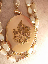 Vintage Chinese Dragon Locket MOP necklace - £87.61 GBP