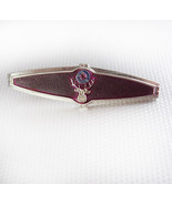 Vintage Elk Lodge Red Tie clip hickok Faux leather fraternal - $55.00