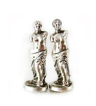 Venus De Milo Silver Nude Cufflinks Hickok Vintage Greek Large Novelty - £114.57 GBP