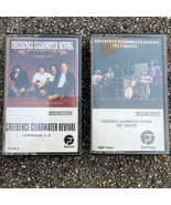 Lot 2 Cassettes ALL Creedence Clearwater Revival The Concert Rollin On T... - £12.18 GBP