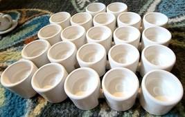 22 IKEA Interlocking Ceramic Votive Candle Tealight Holders White - $27.00