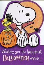 Greeting Card Halloween Peanuts &quot;Wishing you the Happiest Halloween ever...&quot; - £2.86 GBP