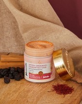 Fabindia Kesar (Saffron) Sandalwood Cranberry Face Scrub 100 gm Skin Body Care - £18.12 GBP
