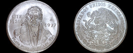 1977 Mexican 100 Peso World Silver Coin - Mexico Morelos - Low 7s - $34.99