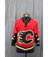 Calgary Flames Jersey (VTG) - Away Red Jersey by CCM - Men&#39;s Small - $115.99 CAD