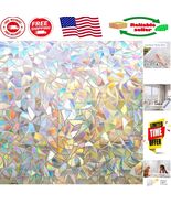 Stunning 3D Rainbow Window Film for Heat Control - Removable &amp; Non-Adhesive - $21.25 CAD